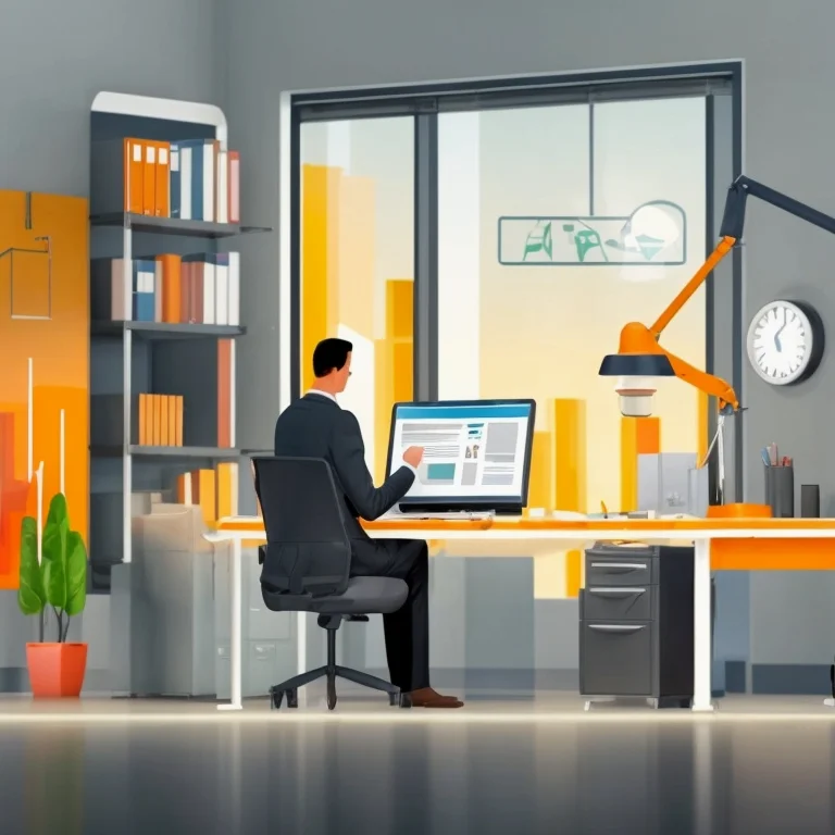 Professional analyzing energy facility plans